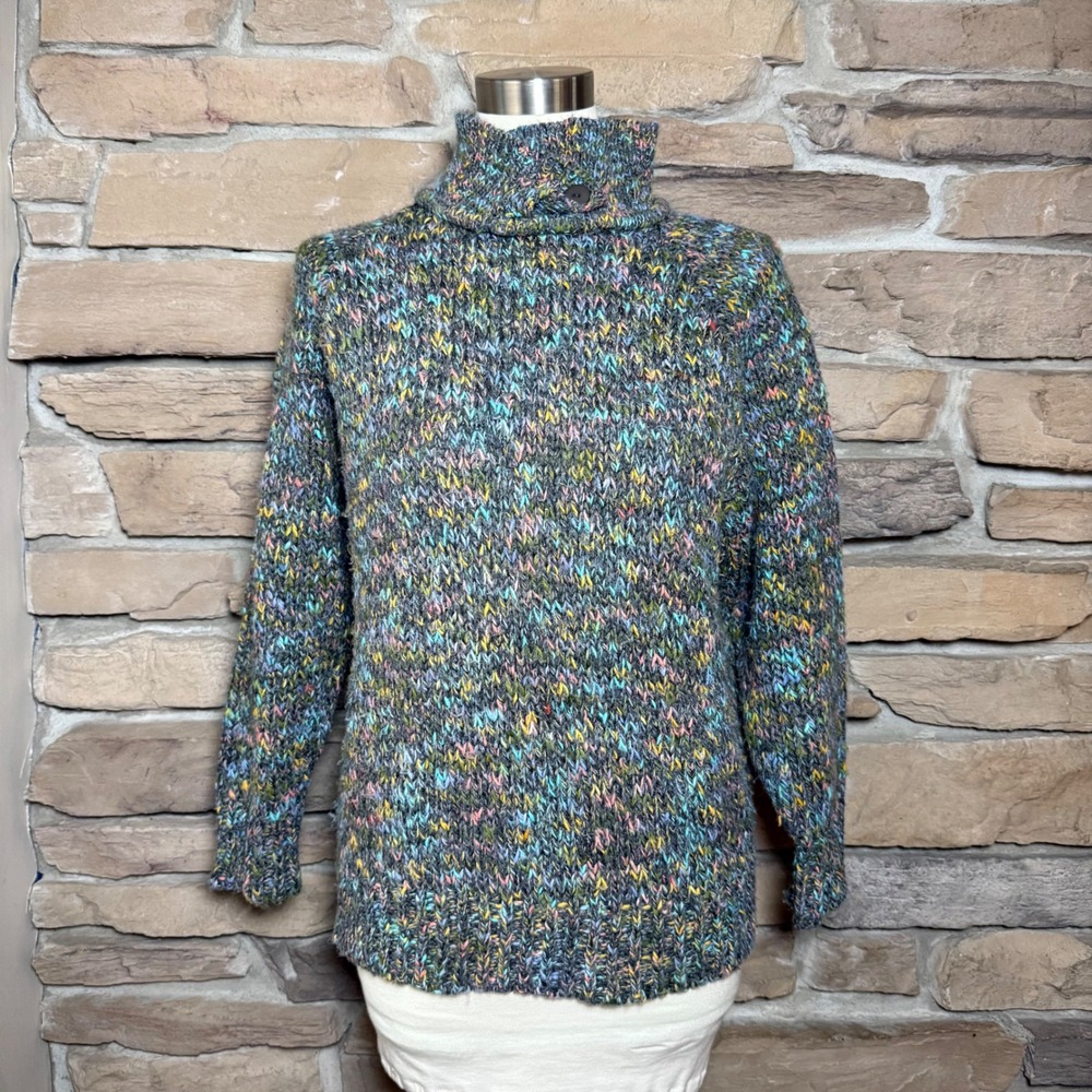 Reference Point by Dray Women's Size S Multicolor Speckled Sweater Acrylic